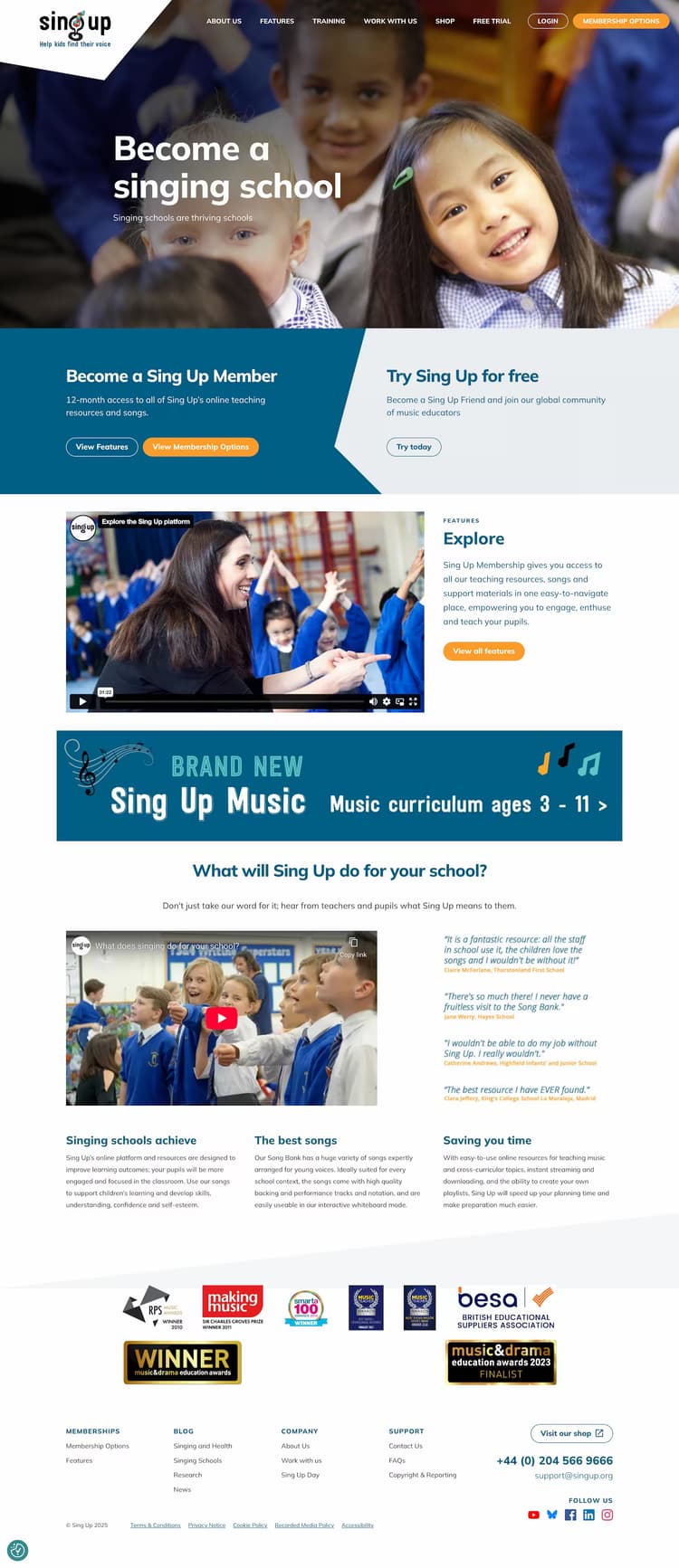 Screenshot of Sing Up